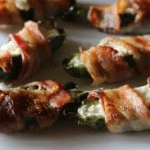 Bacon goat cheese jalepeno poppers